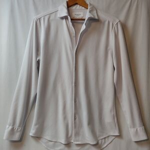 Ministry Of Supply Apollo Dress Shirt Men's Size Small Slim White 4 Way Stretch
